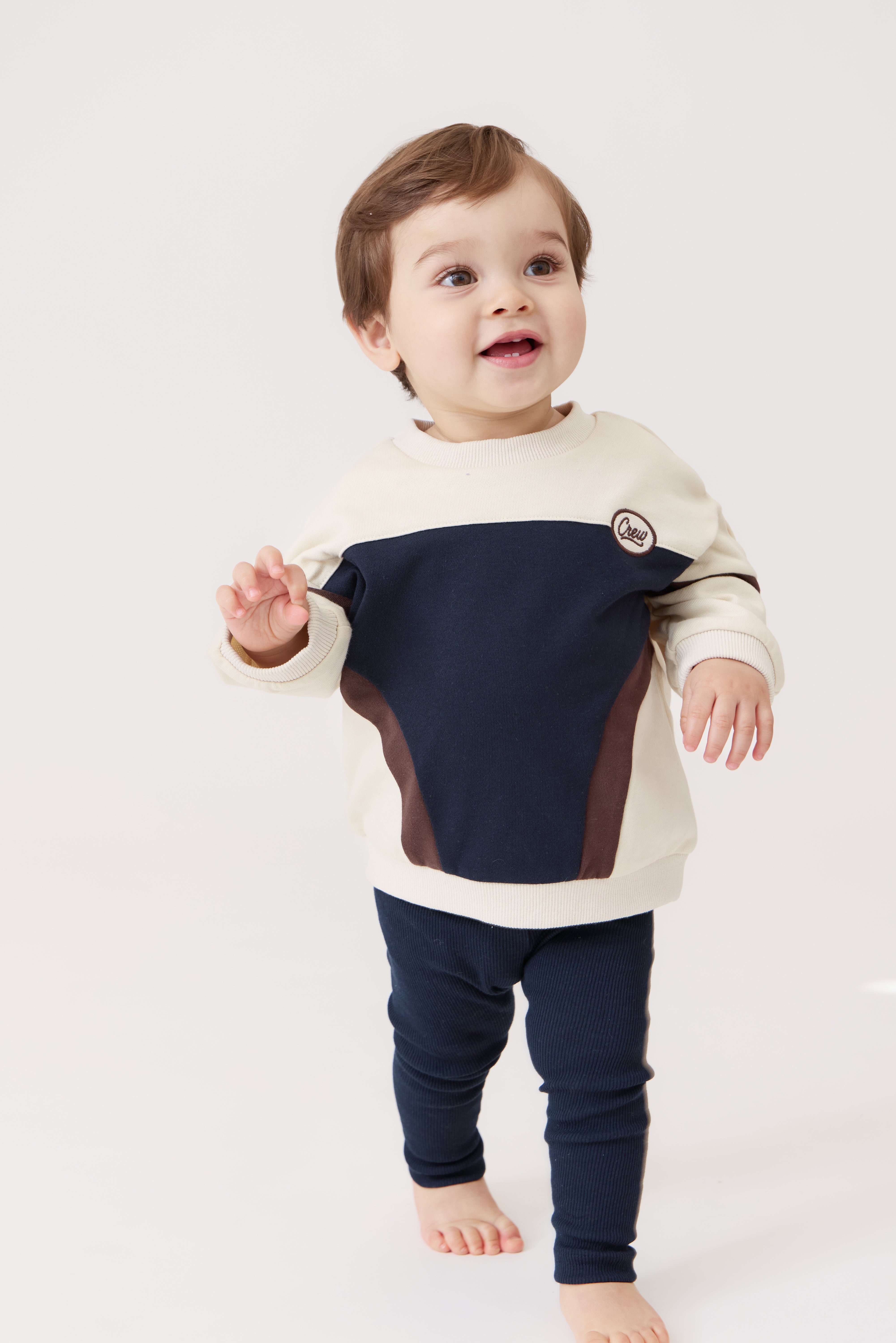 Crew Kids Espresso Aiden Sweatshirt Set