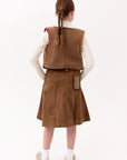 Crew Kids Tan Ella Sherpa Vest