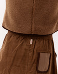 Crew Kids Tan Ella Sherpa Vest