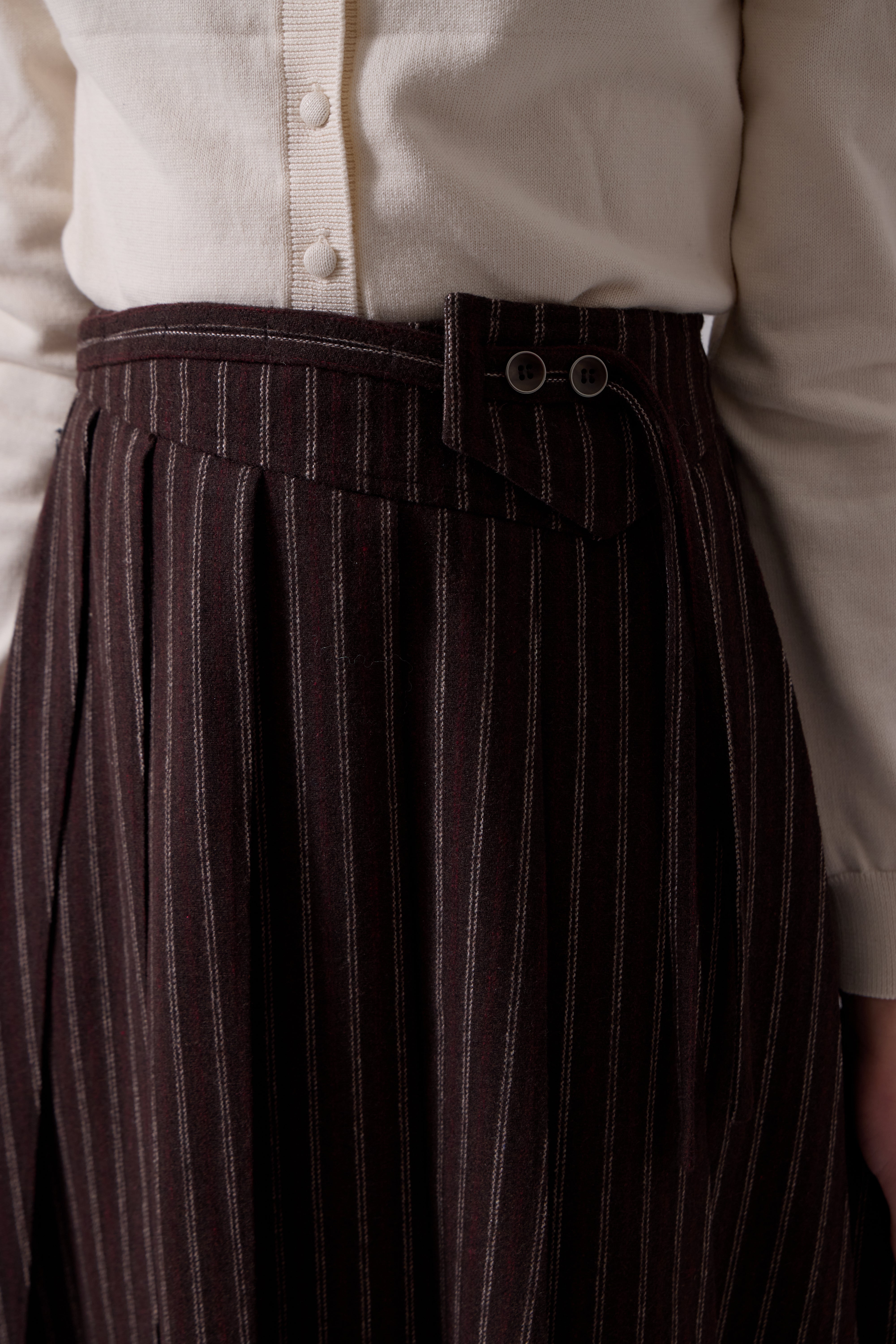Soir Chocolate Lyla Midi Skirt