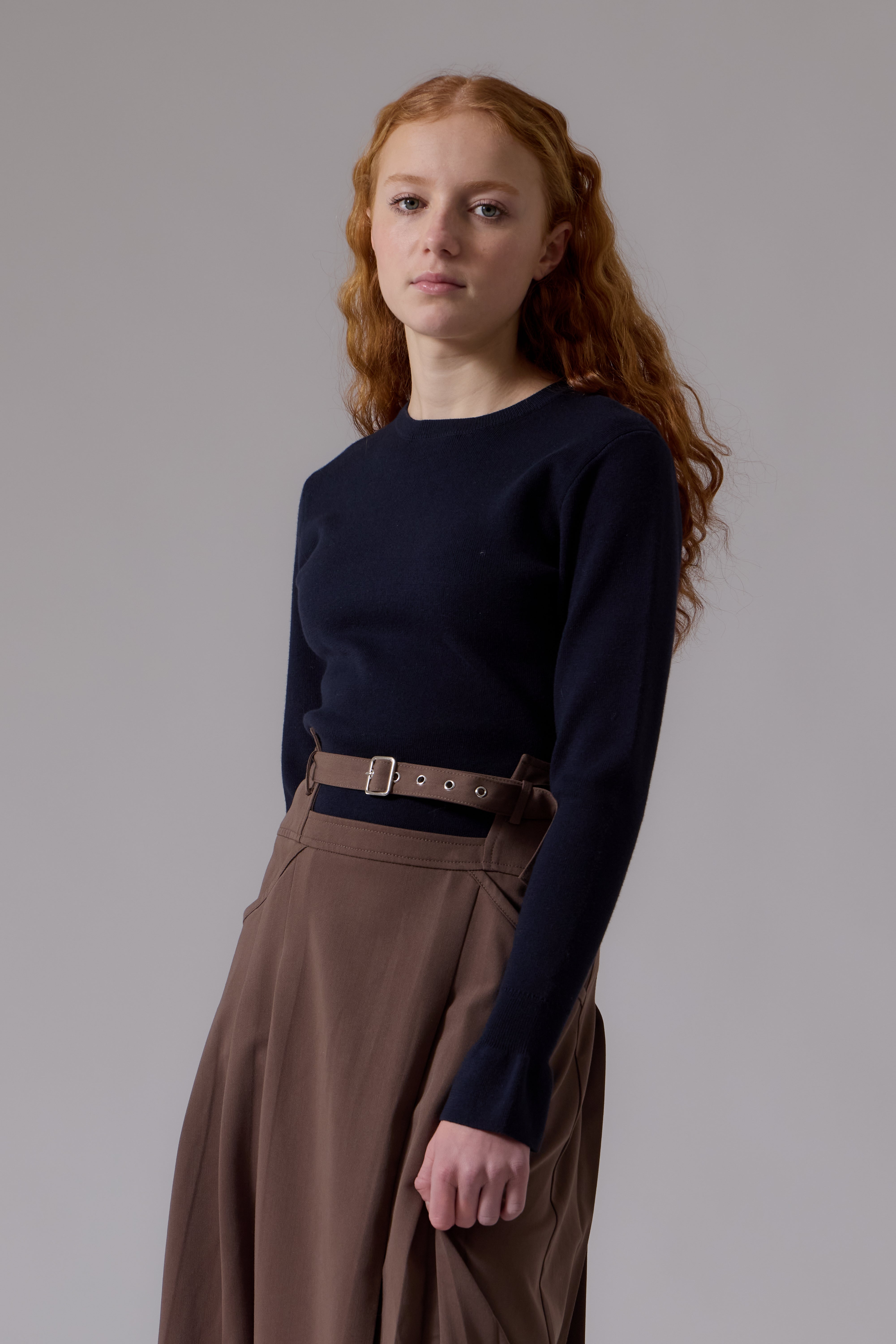 Soir Cocoa Nora Midi Skirt