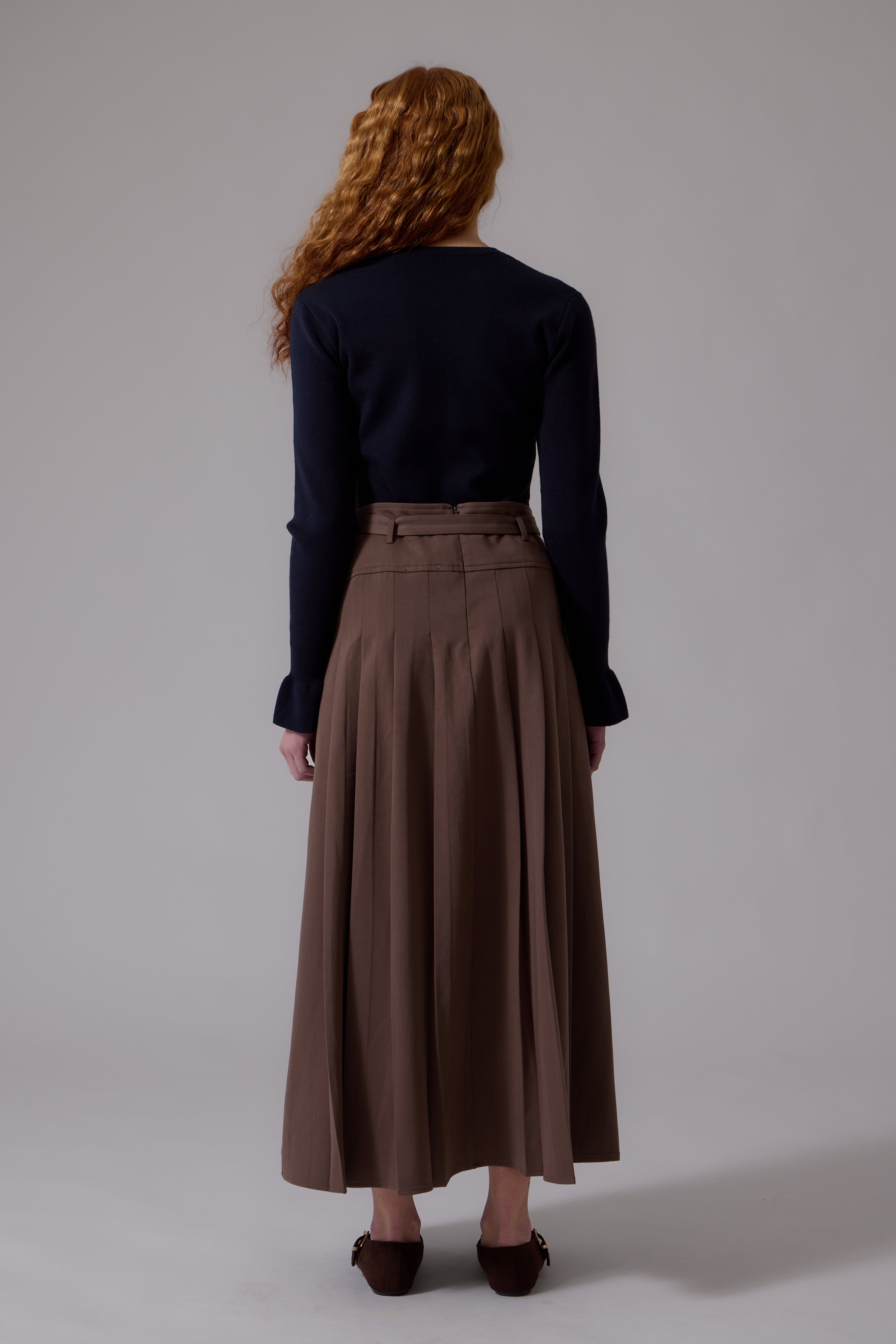 Soir Cocoa Nora Midi Skirt