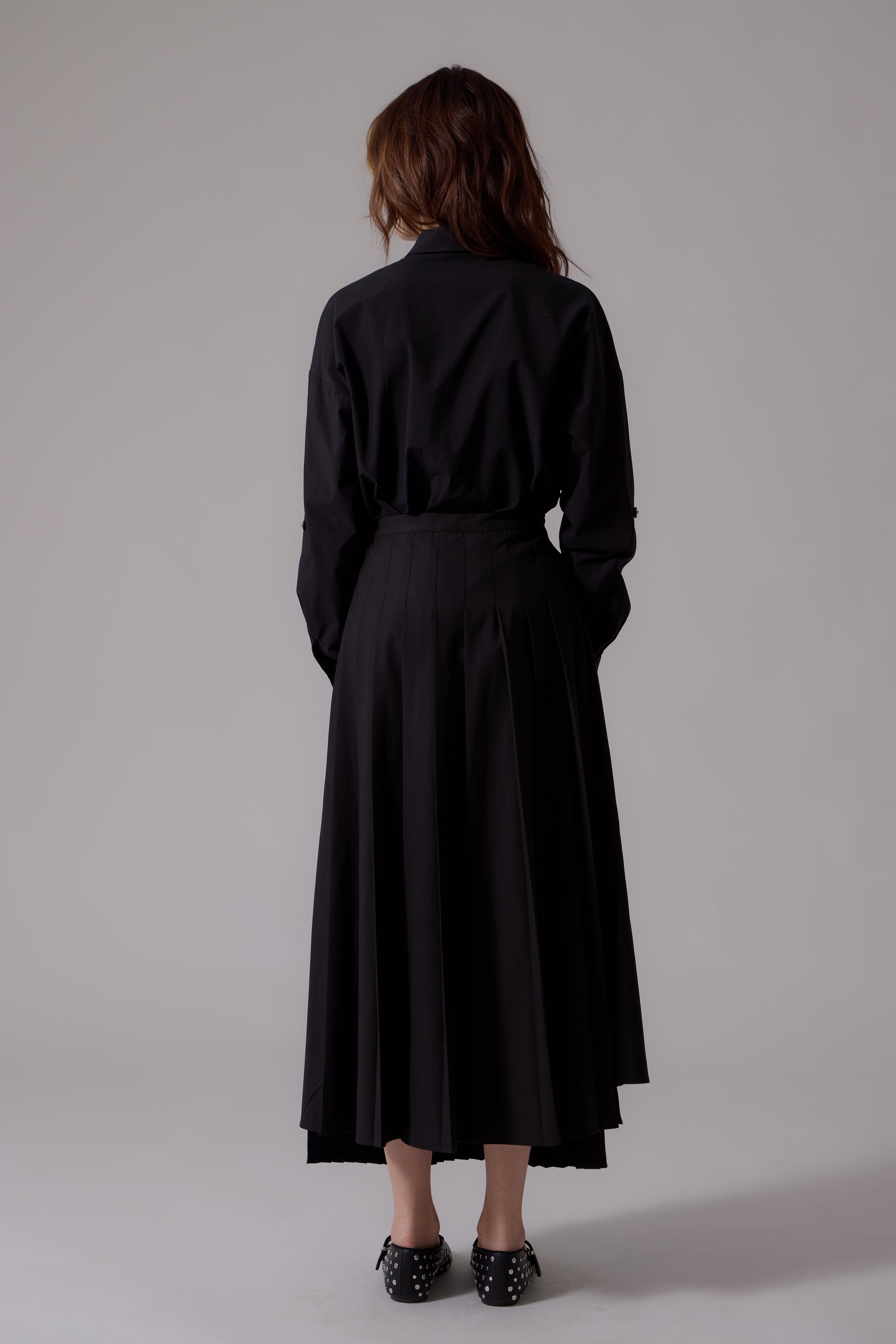 Soir Black Rown Midi Skirt