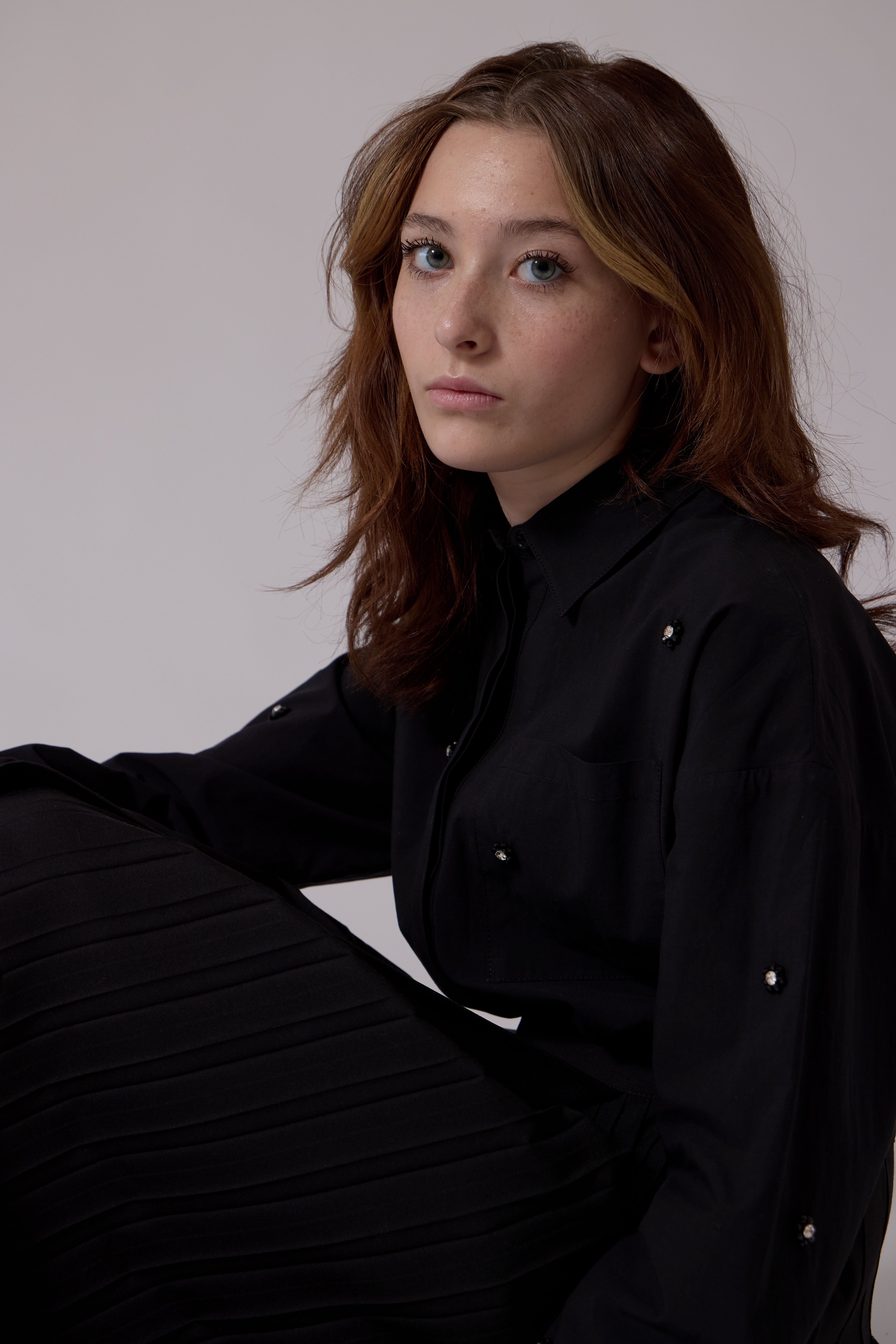 Soir Black Liliane Blouse