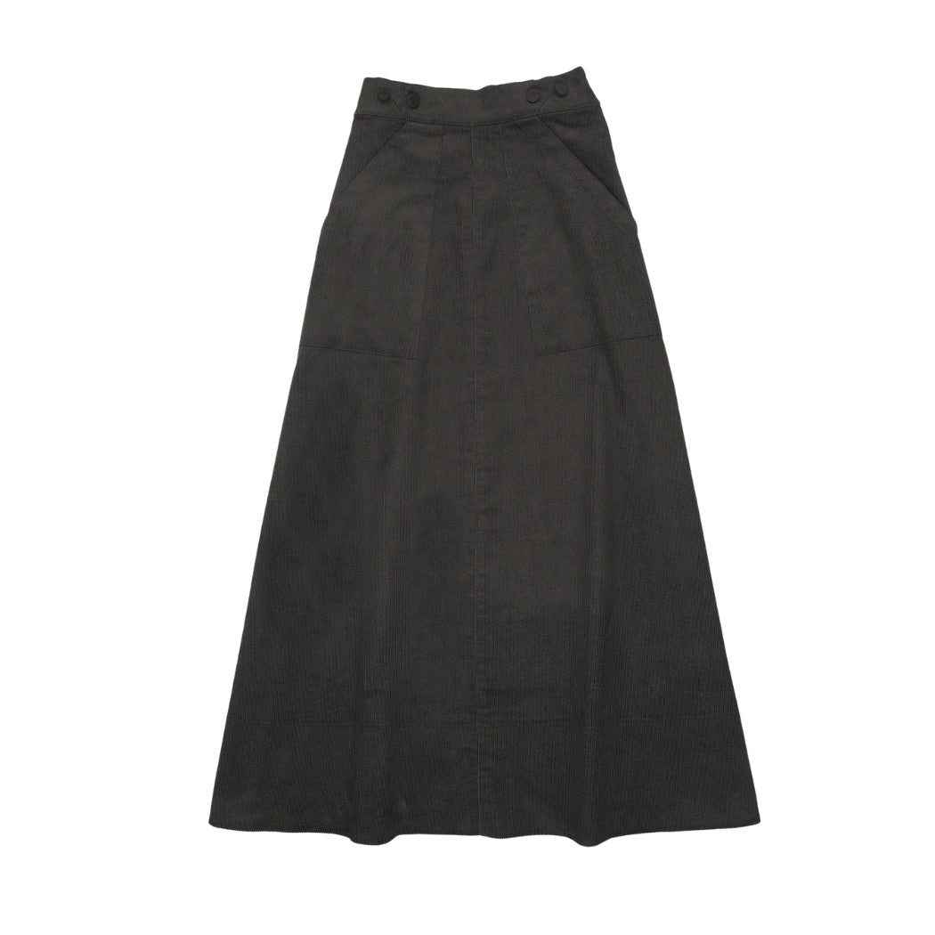 Urban Edge Black Corduroy Pocket Skirt