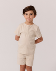 Cottier Dove Henry Shirt Set