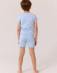 Cottier Blue Leo Shorts Set