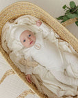 Ely's And Co Ivory Tan Bunny Footie Set