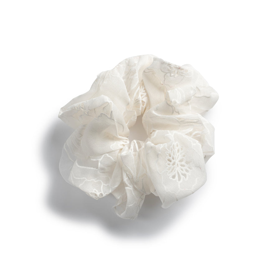 Halo Luxe Cotton Candy Organza Printed Scrunchie
