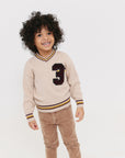 Crew Kids Varsity Knit V-Neck Sweater