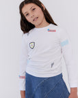 Crew Kids Stitch Patch Sweatshirt