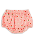 Wander And Wonder Pink Strawberry Check Bloomer Set