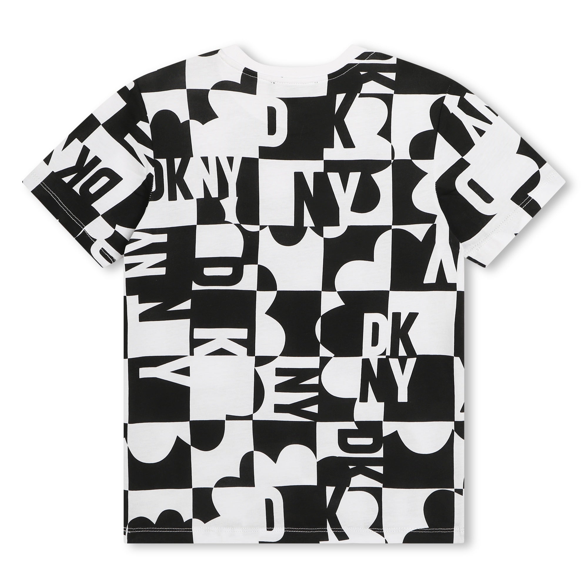 DKNY Black And White Bright Logo T-Shirt