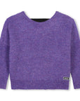 DKNY Purple Sweater With Logo Band