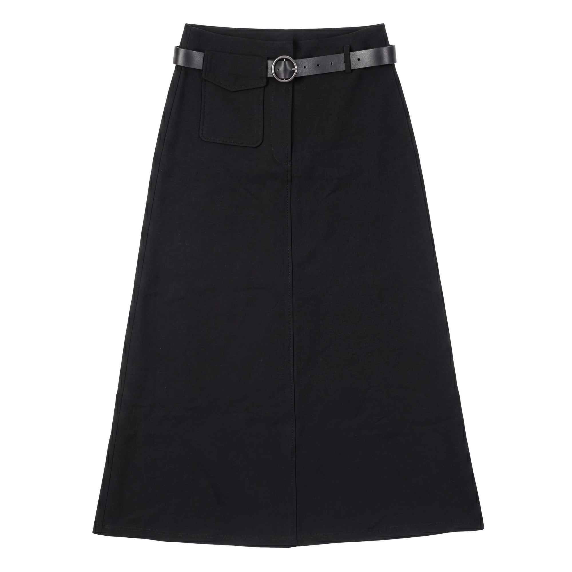 Degree Black Pocket Detail Line Skirt