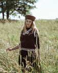 Degree Burgundy Stripe Detailed Vest