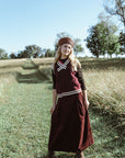 Degree Burgundy Stripe Detailed Vest