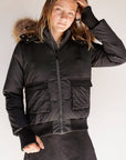 Ibis Girls Matte Front Pocket Bomber