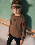 Kix Brown Piping Detail Sweatshirt