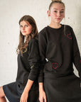 Teen Boss Cutout Heart Sweatshirt