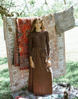 Gem Taupe Brooch Turtleneck