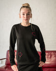 Teen Boss Cutout Heart Sweatshirt