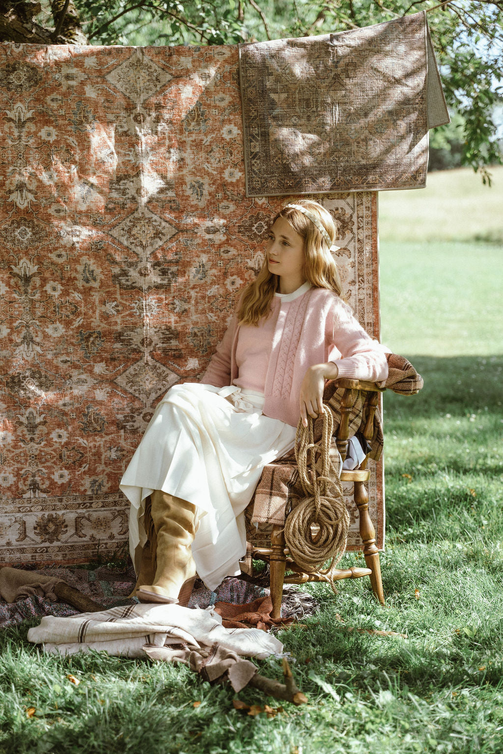 Gem Pink Mohair Sweater Set