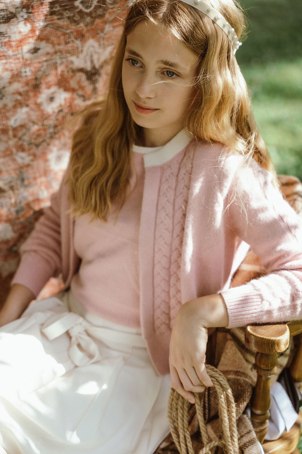 Gem Pink Mohair Sweater Set