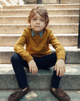 Cottier Mustard Leo Knit Sweater