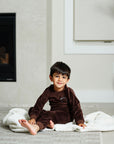Pouf Brown Velour Pajama