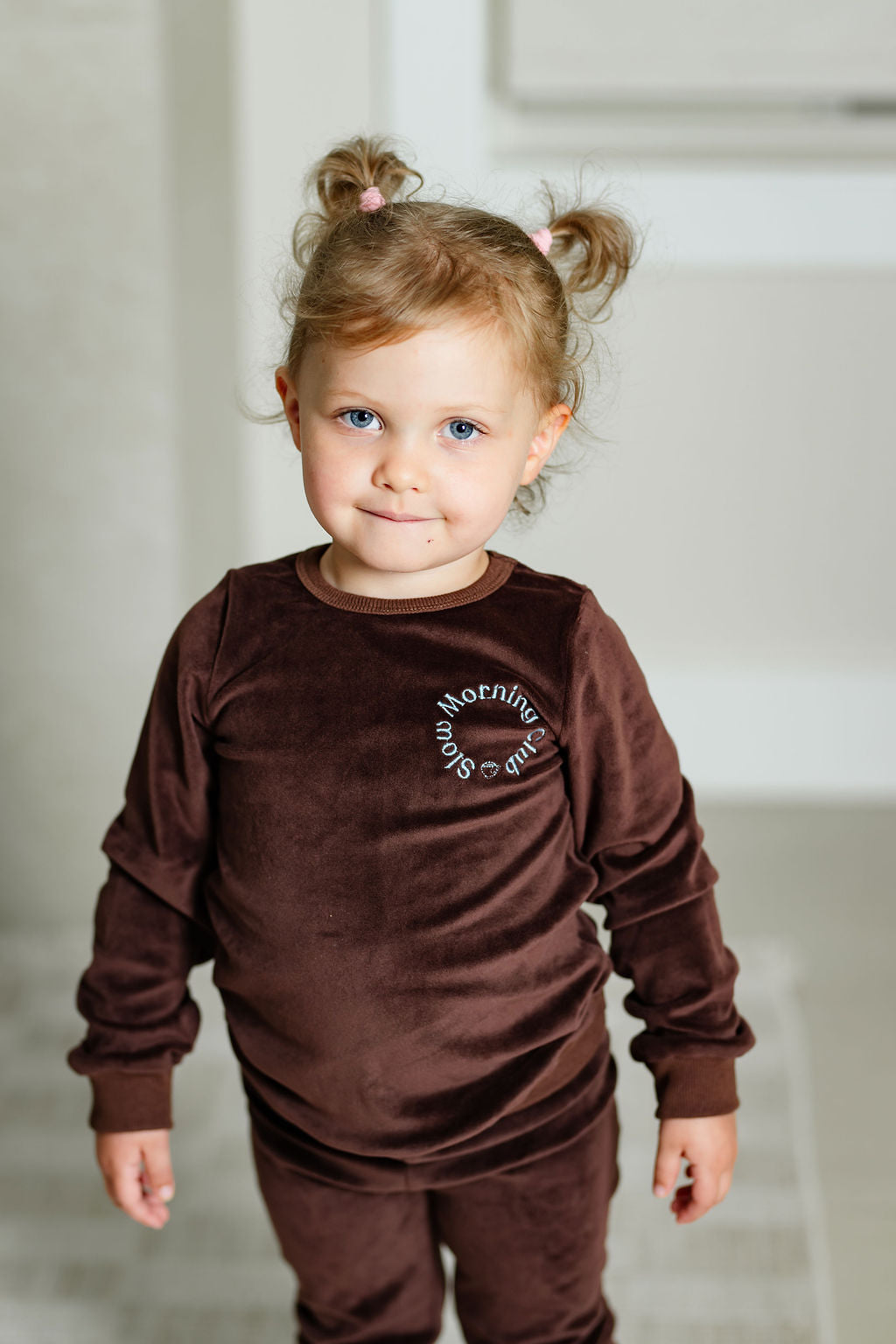 Pouf Brown Velour Pajama