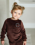 Pouf Brown Velour Pajama