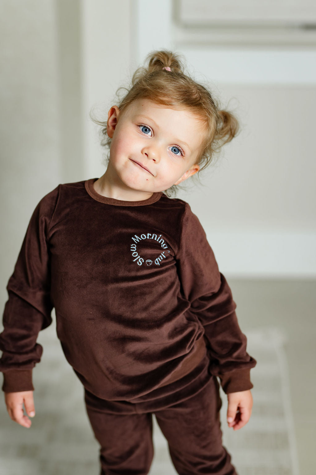 Pouf Brown Velour Pajama