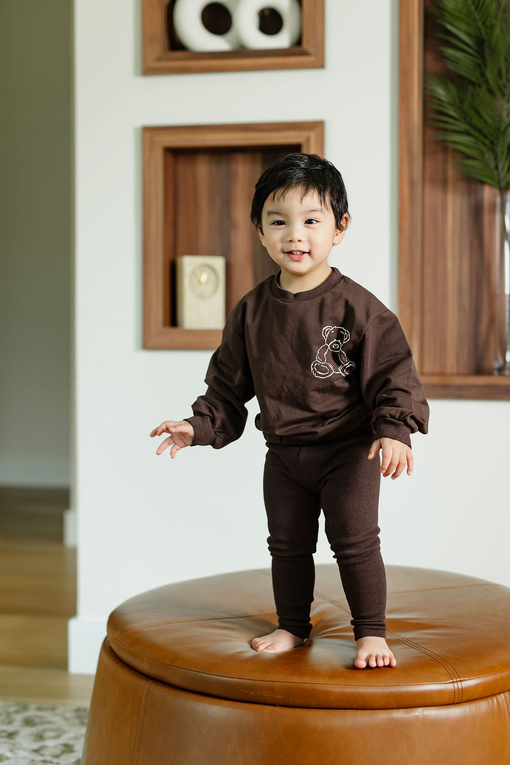 Pouf Brown Bear Sweatsuit