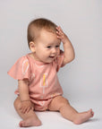 Baby Clic Gelato Pink Romper