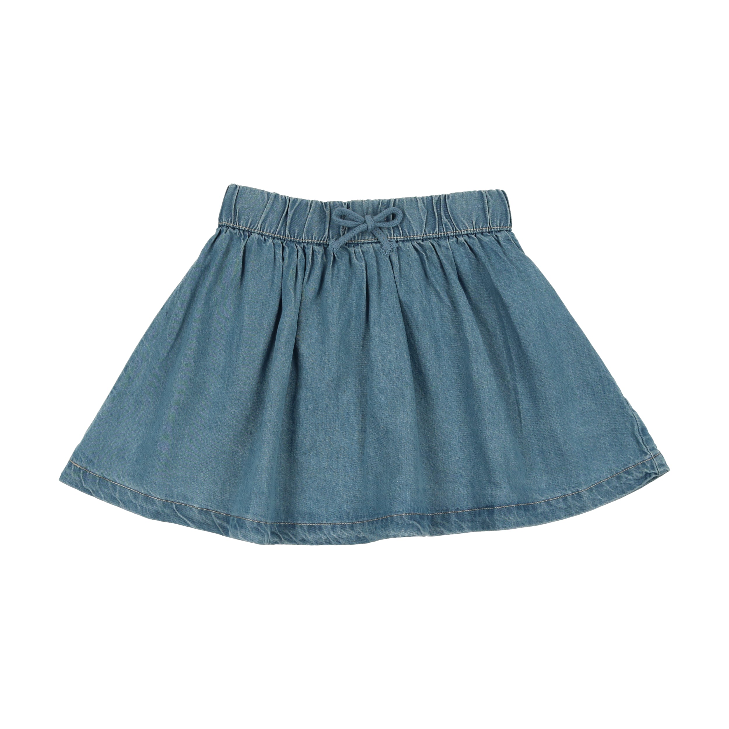 Lil Legs Denim Tencil Circle Skirt