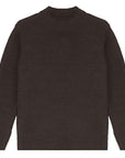 Calla Lili Brown MockNeck Embossed Sweater