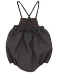 Calla Lili Grey/Brown Girl Tweed Romper