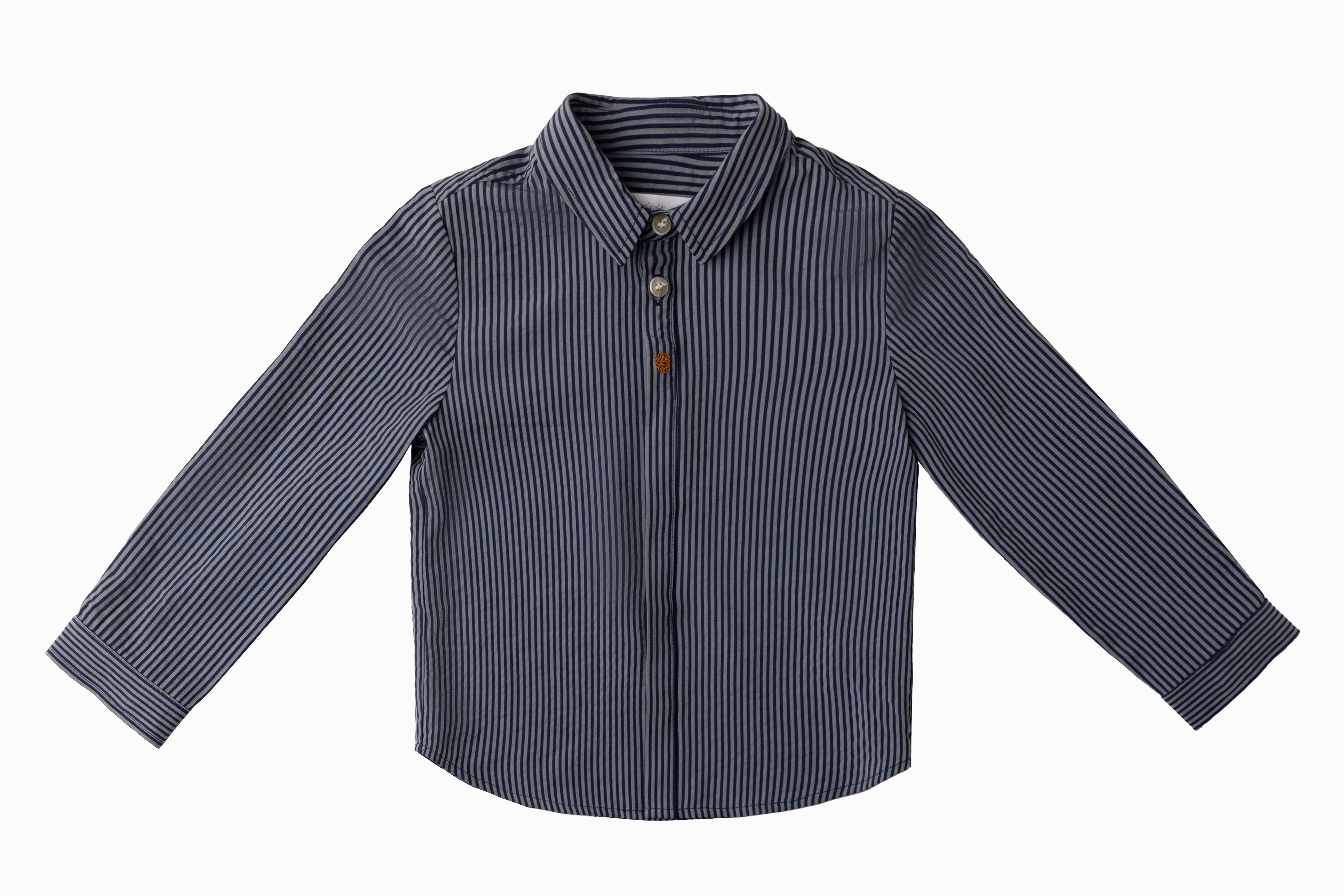 Cottier Navy Elliot Stripe Shirt