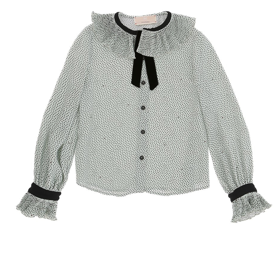 Elisabetta Franchi Georgette Shirt With Collar