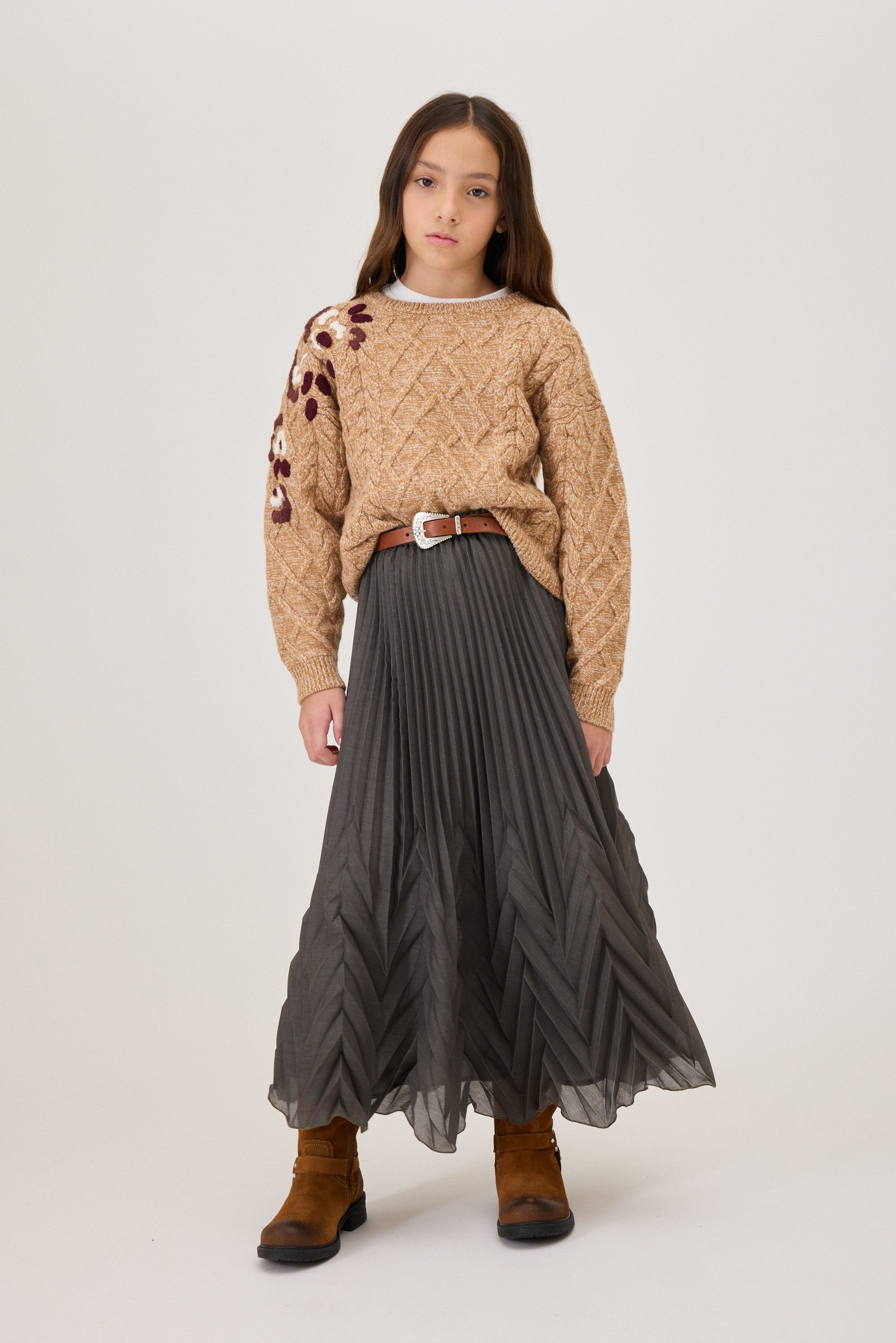 Ermanno Scervino Army Green Gonna Skirt