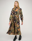 Zaikamoya Orange/Purple Jamie Dress