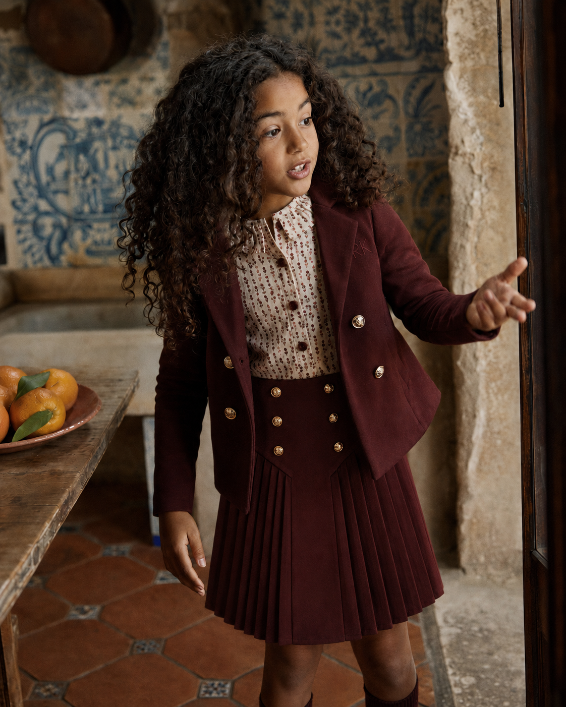 RetroKid Burgundy Emerson Jacket