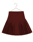 RetroKid Burgundy Emerson Pleat Skirt