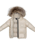 Ellabee Lea Beige Racoon Fur Baby Coat