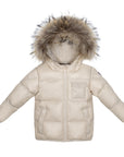 Ellabee Lea Beige Racoon Fur Baby Coat