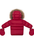 Ellabee Raspberry Natural Racoon Fur Coat