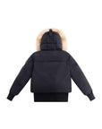 Ellabee Black Gold Fox Layla Canvas Pompom Bomber