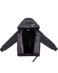 Ellabee Black Eva Fur Lined Down Hoodie Jacket