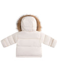 Ellabee White Lyane Fur Down Jacket